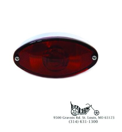 12 volt Chrome Tail Lamp Cateye Style for Fender Mounting