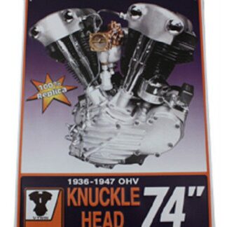 18x24 Harley Knucklehead Metal Shop Sign