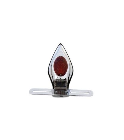 Chrome Tear Drop LED Tail Lamp Assembly with Red Lens -Custom application