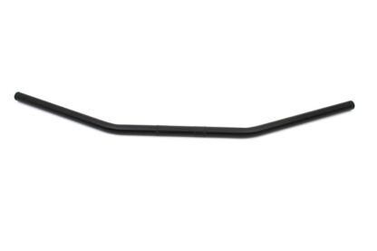 1" handlebars-smooth type w/knurls at the riser area & feature a black finish.