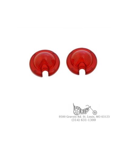 Replacement Red Lens Set for Tombstone Tail Light Turn Signal