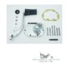 Kickstarter Kit w/fold-out offset kicker arm w/chrome spring for Harley 5-speed