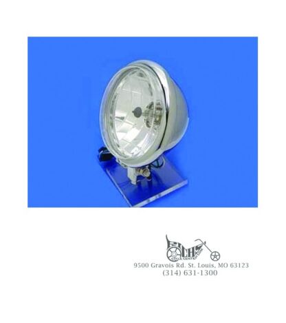 5-3/4" Round Headlamp Assembly Reverse Cup Style 60/55 watt H-4 bulb