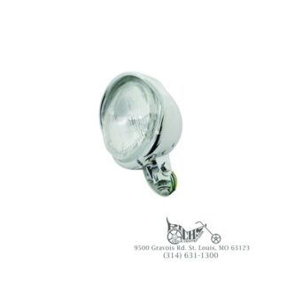 5-3/4" Round Headlamp with Visor H4 12 volt 60/55 watt clear bulb