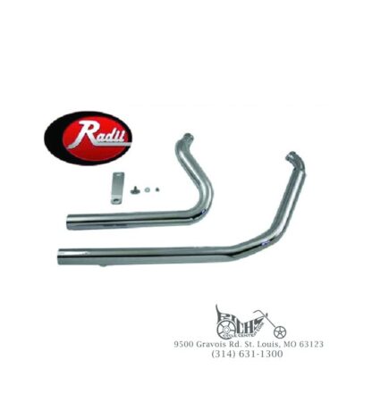 Radii Exhaust Drag Pipe Straight Cut for Harley FXST 1984-2006