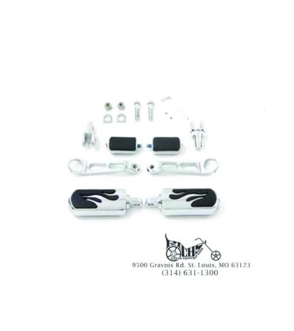 Flame Style Heel Rest and Footpeg Kit Fits: All models with male end pegs 27-079